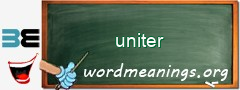 WordMeaning blackboard for uniter